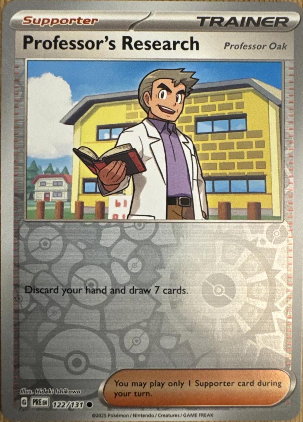 Prismatic Evolutions Professor's Research: Professor Oak [Reverse] Pokémon card